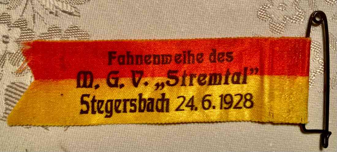 Festabzeichen MGV Stremtal