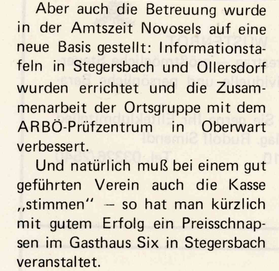 Zeitungsartikel über ARBÖ Aktivitäten