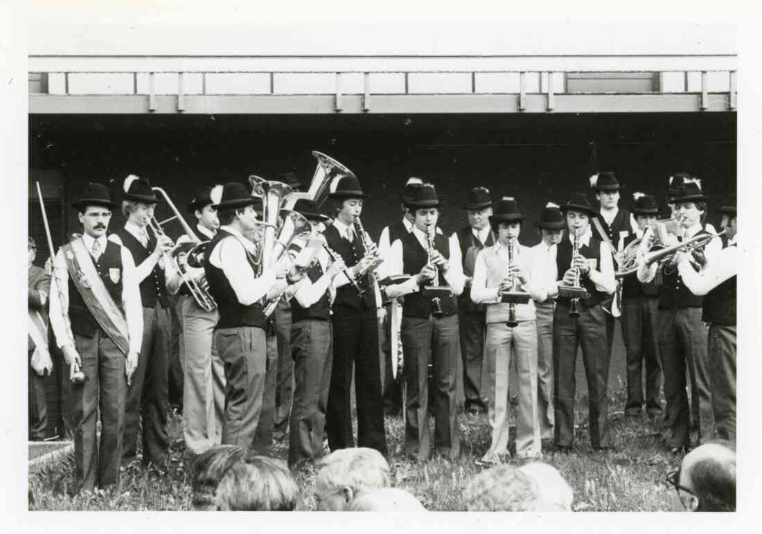 Musikverein Stegersbach, Fahnenweihe der Feuerwehr Stegersbach 1978