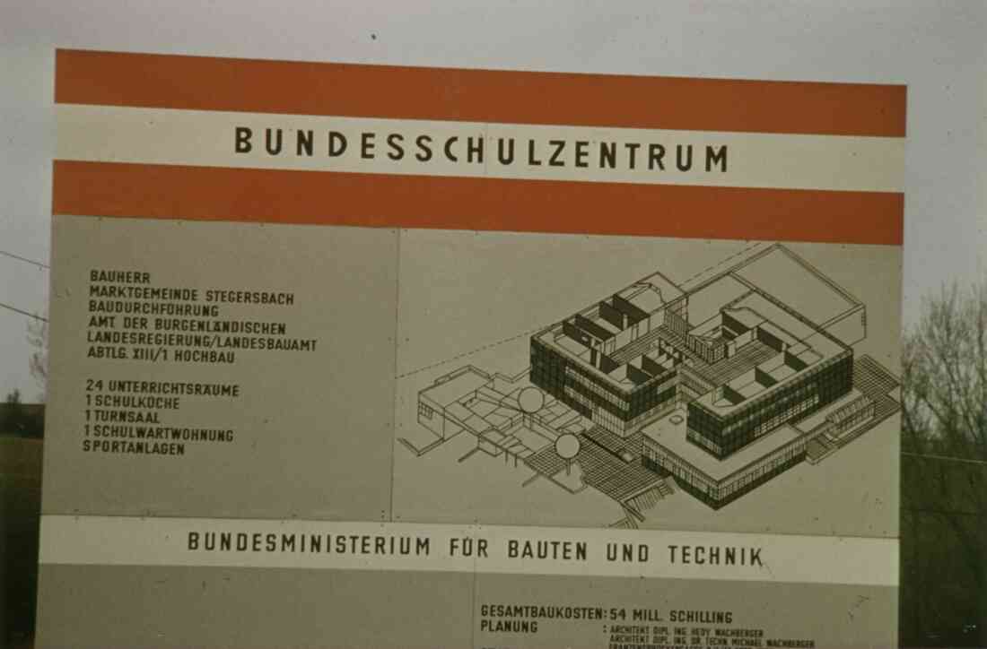 Spatenstich und Grundsteinlegung für den Neubau der Handelsakademie und Handelsschule am 12.09.1975