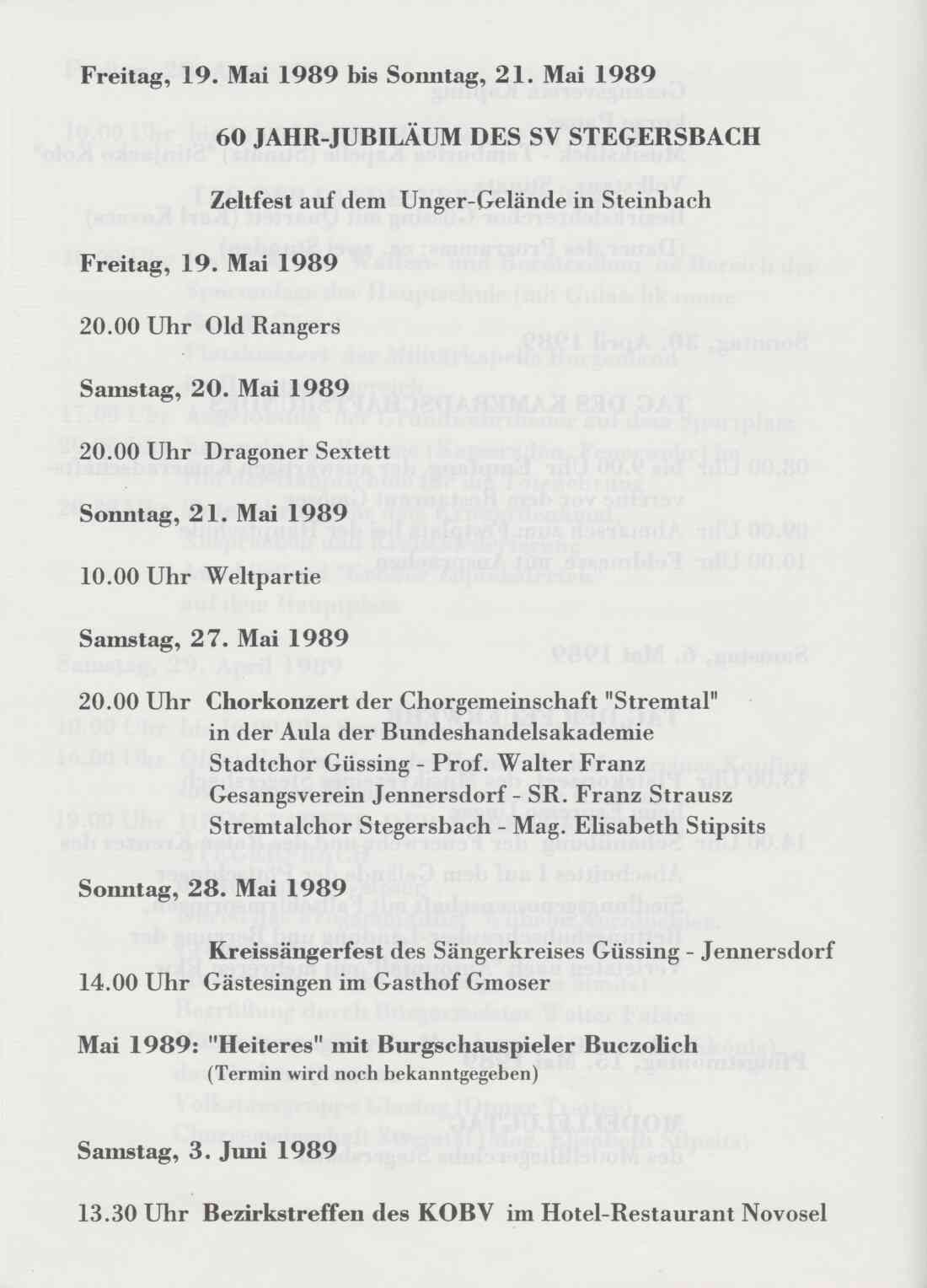 700 Jahre Stegersbach Festprogramm, Seite 7