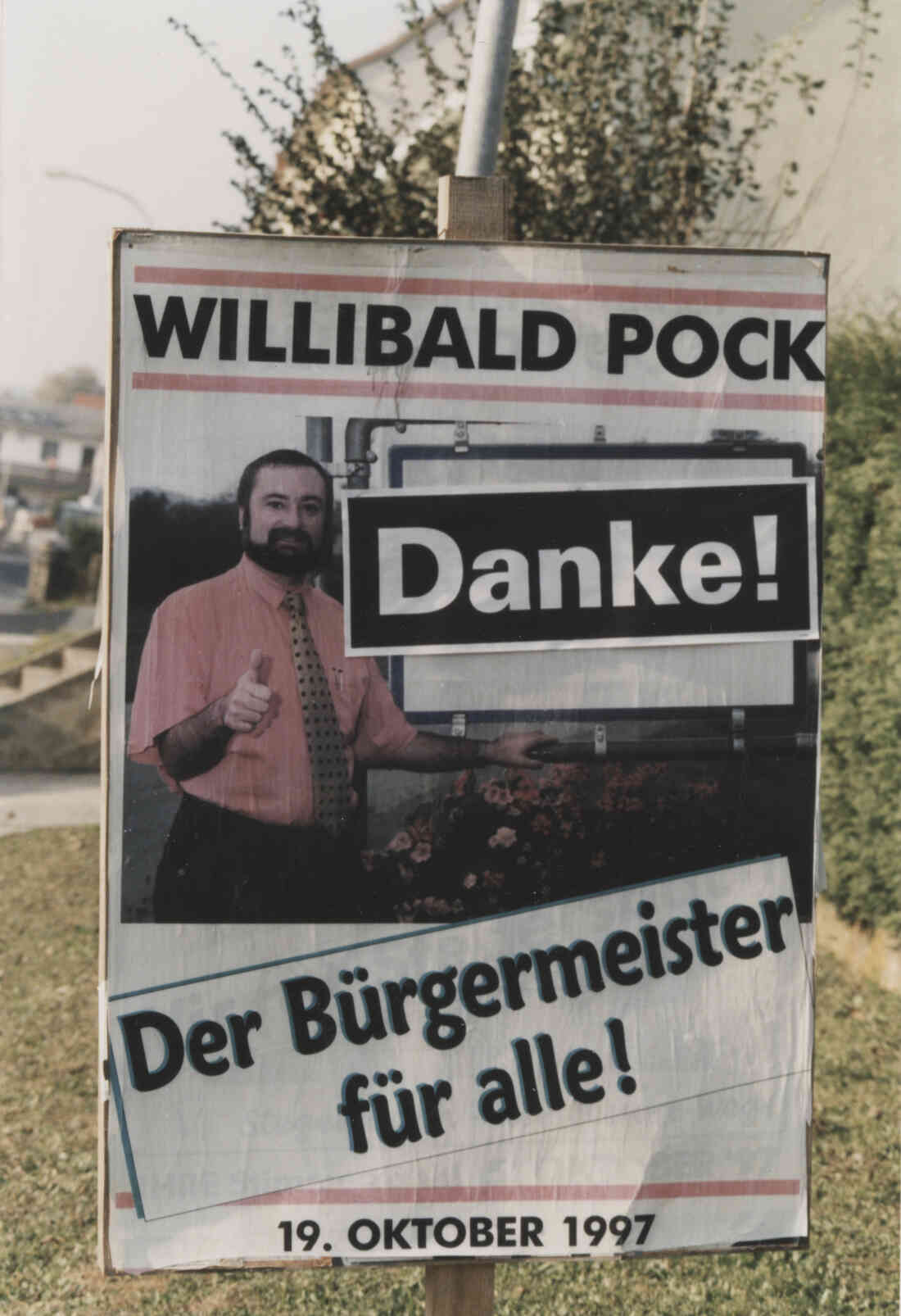 Wahlplakat Bürgermeisterwahl 1997