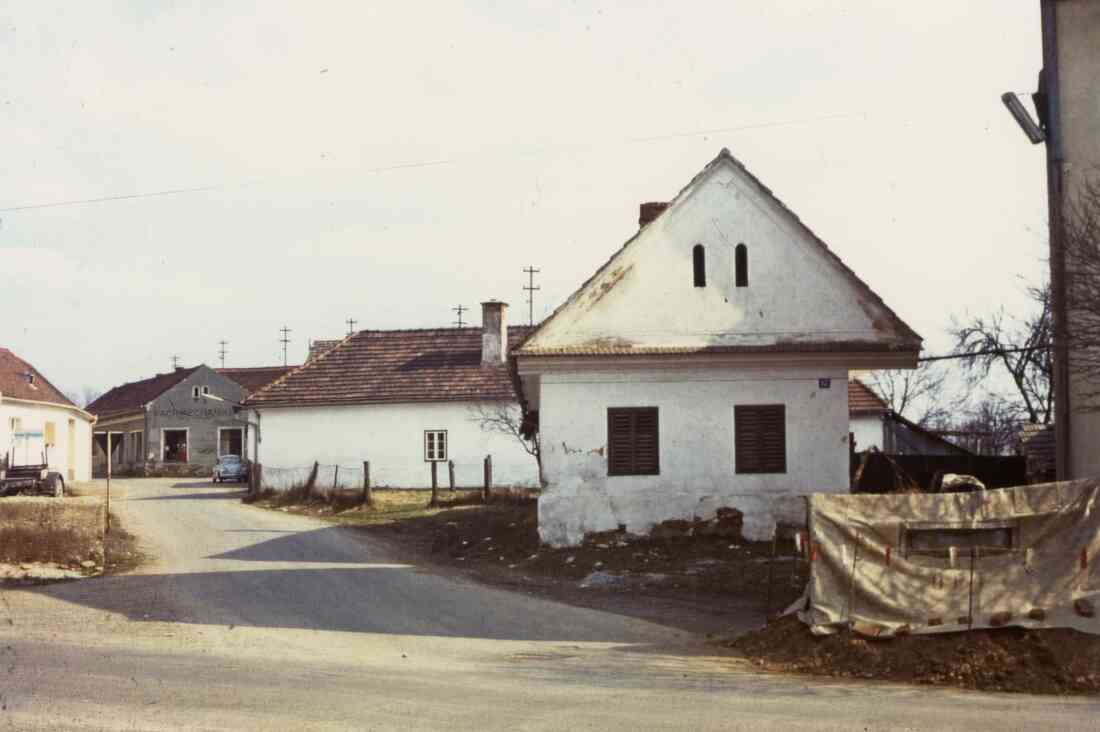 Vorstadt, im Vordergrund Haus Nummer 67, Csar Kasper, Vorstadt 2, am 20.03.1969