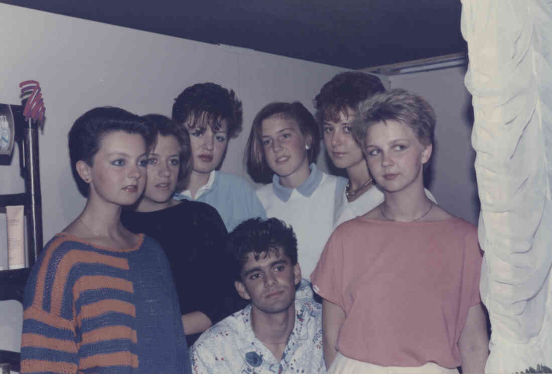 Wirtschaftsausstellung Stegersbach im Jahr 1985 und 1986 in der Hauptschule Stegersbach, Frisur Modelle für das  Friseurgeschäft von Roland Kranz
