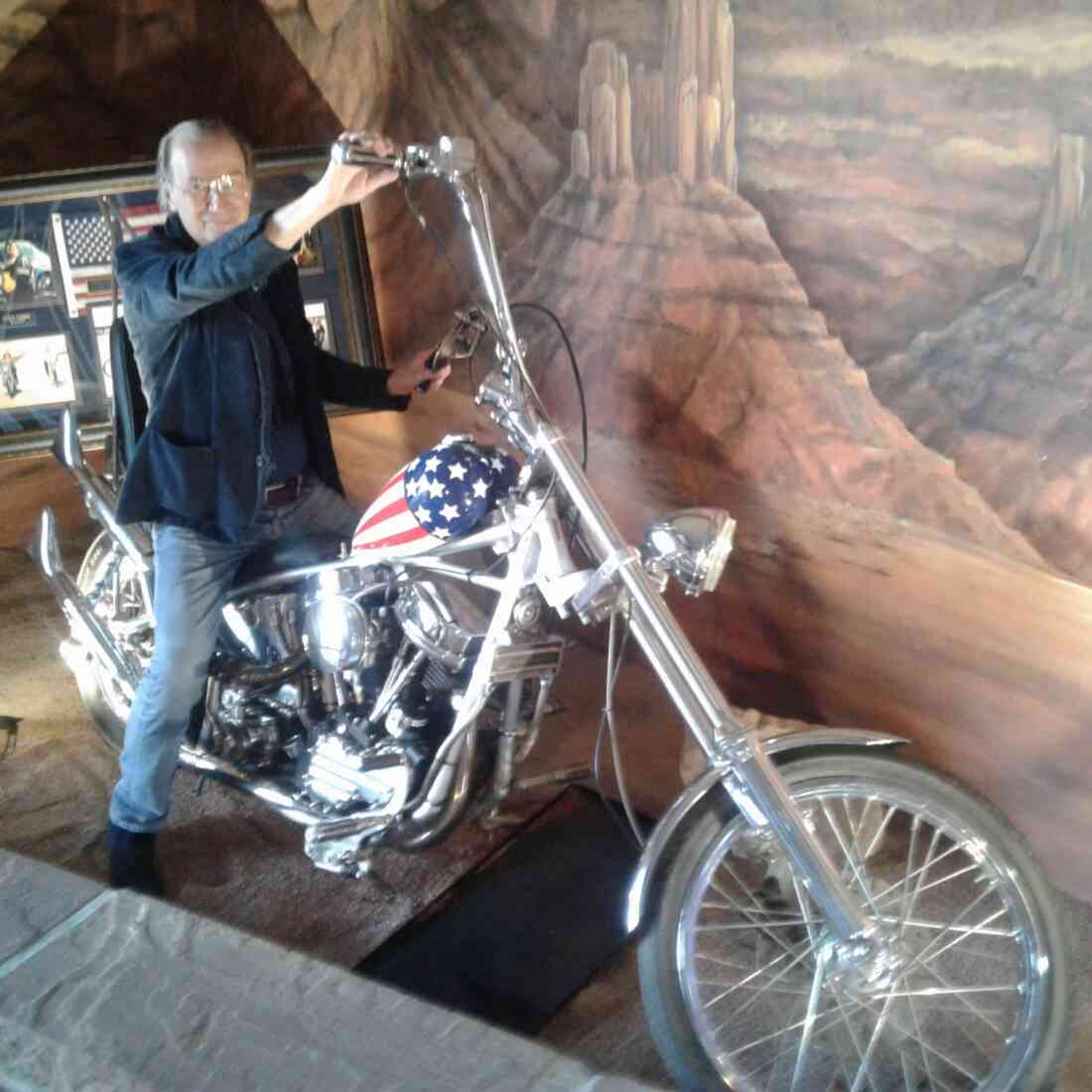 Norbert Norbi Prenner auf einer Harley 1200