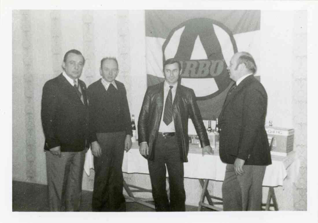 1. Preisschnapsen der ARBÖ Ortsgruppe Stegersbach im Dezember 1978 im Gasthaus Six