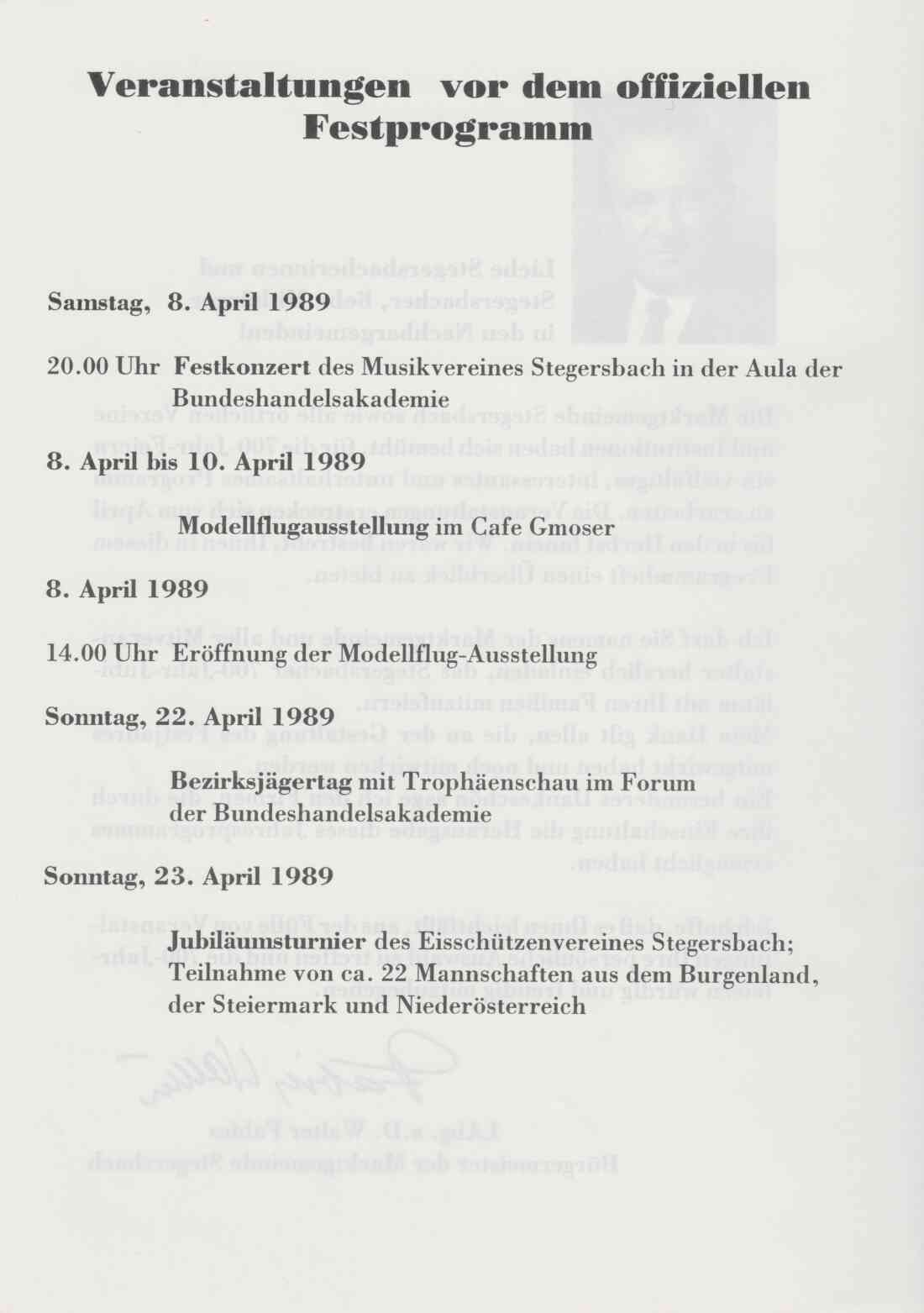 700 Jahre Stegersbach Festprogramm, Seite 3