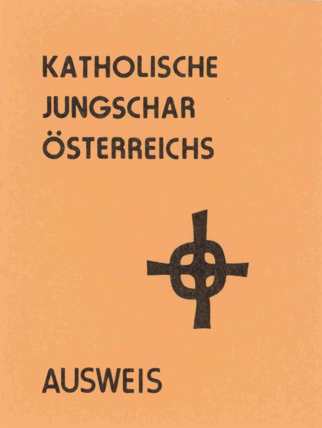 Katholische Jungschar Ausweis 1981 Vorderseite