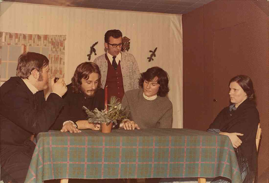 Katholische Jugend Theater "Das Weihnachtslied der ganzen Welt" im Dezember 1973