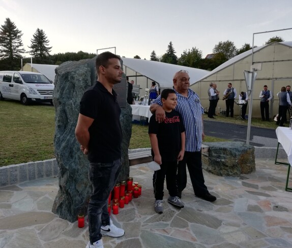 Roma Gedenkstein Segnungsfeier in Stegersbach, Hinterforst am 10. 09. 2021