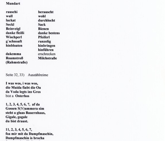Sitte, Brauch, Lied von Hans Leieirer, Seite 31 bis 33 von 1922 - 1923