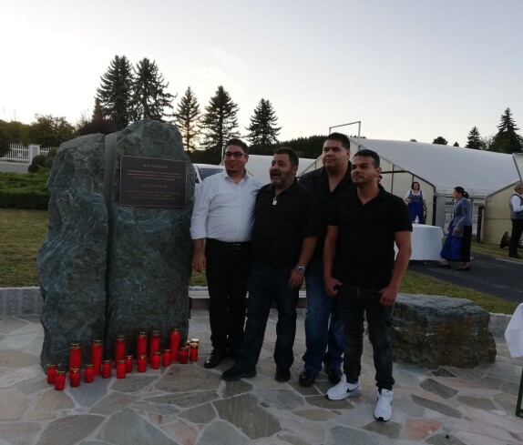 Roma Gedenkstein Segnungsfeier in Stegersbach, Hinterforst am 10. 09. 2021