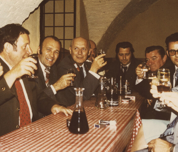 Oberbürgermeister Jockel Fuchs aus Mainz im Kastellkeller