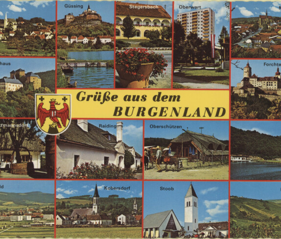 Grüße aus dem Burgenland mit dem Stegersbacher Kastell und ehemaligen Museum