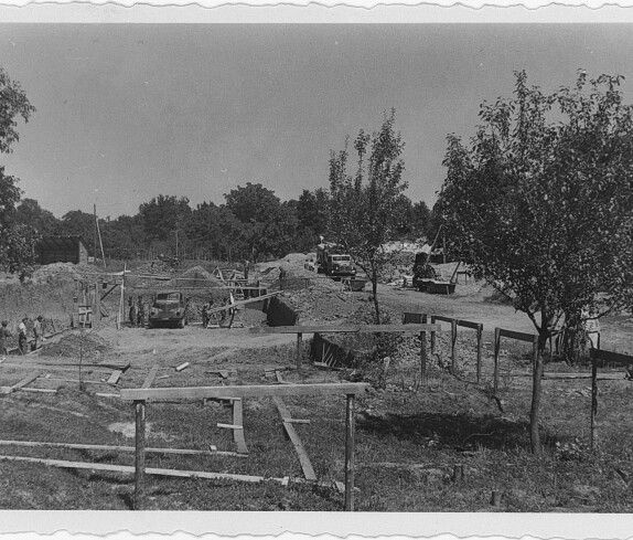 Neubau der Hauptschule am 18. August 1952