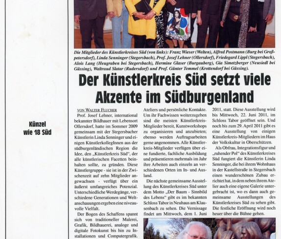 Zeitungsartikel Süd - Ost Journal Künstlerkreis Süd