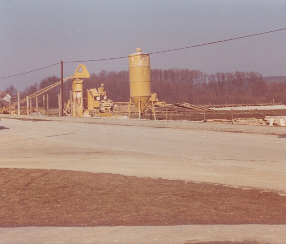 Bau der HAK und Handelschule im Feber 1976 in der Kirchengasse 44