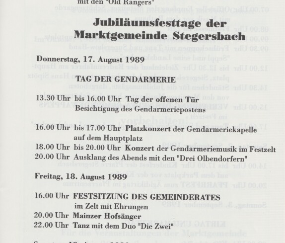 700 Jahre Stegersbach Festprogramm, Seite 10