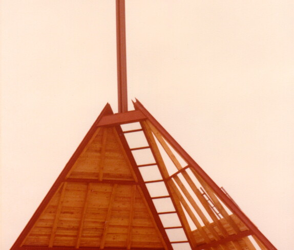 Kreuzkapelle, Bau der Kreuzkapelle im Jahr 1979