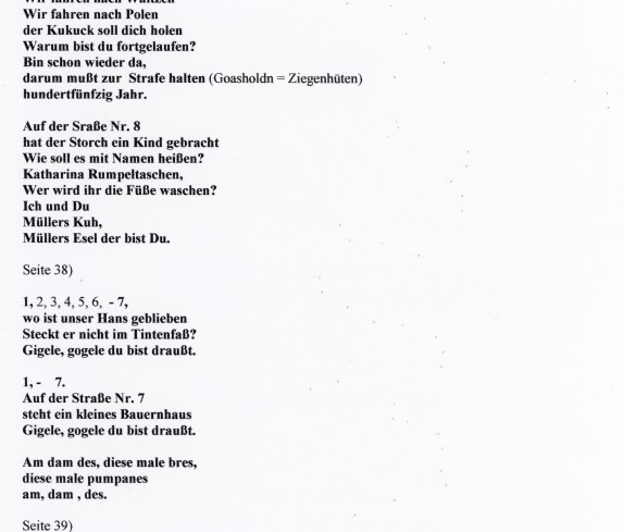 Sitte, Brauch, Lied von Hans Leieirer, Seite 38 bis 39 von 1922 - 1923