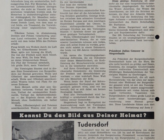 200 Jahre USA - eindrucksvolle Feier in Stegersbach, der Schwesterngemeinde Northampton Seite 2