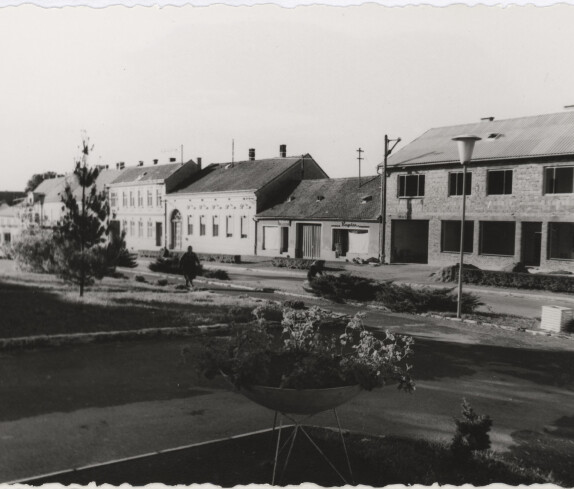 Am Tag der Weihe des Rathauses am 08. Jänner 1950, mit der Hauptstraße
