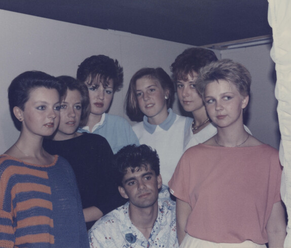 Wirtschaftsausstellung Stegersbach im Jahr 1985 und 1986 in der Hauptschule Stegersbach, Frisur Modelle für das  Friseurgeschäft von Roland Kranz