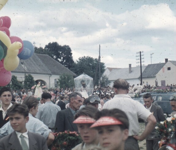 Volksfest und Blumenkorso 1955 am Sportplatz