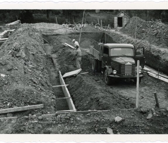 Neubau des Arbeitsamts im Jahr 1955 in der Vorstadt 3
