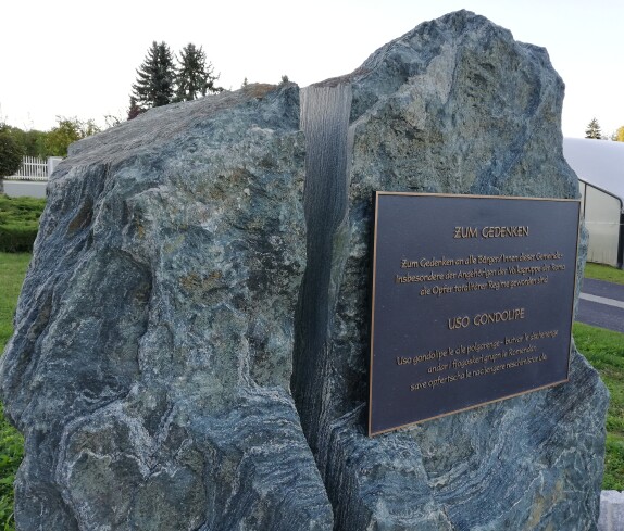 Roma Gedenkstein in Stegersbach im Hinterforst