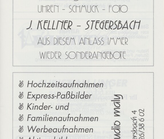 700 Jahre Stegersbach Festprogramm, Seite 16
