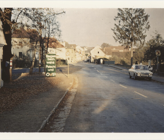 Gemeinderatswahlplaket 1967 in der Grazer Straße, Herrengasse