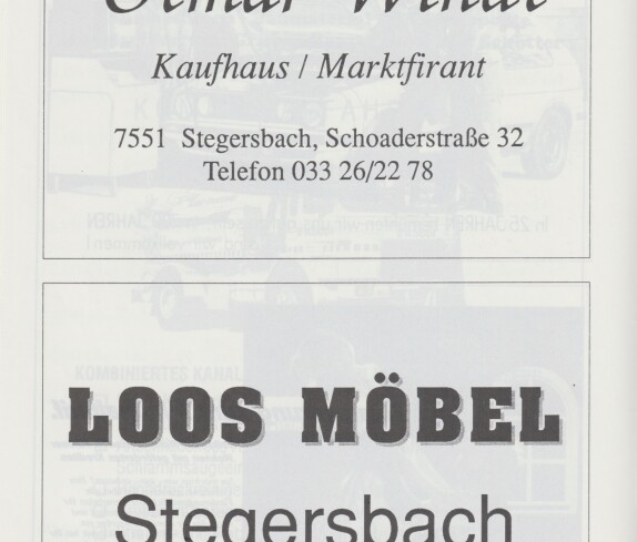 700 Jahre Stegersbach Festprogramm, Seite 15