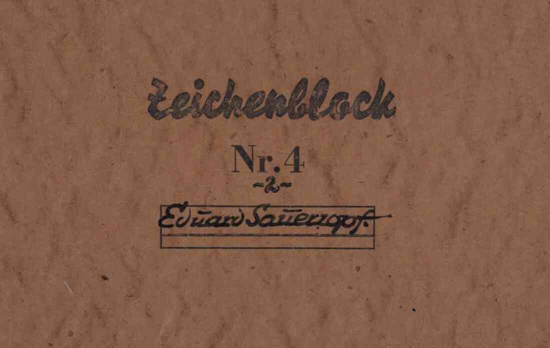 Zeichenblock von Eduard Sauerzopf