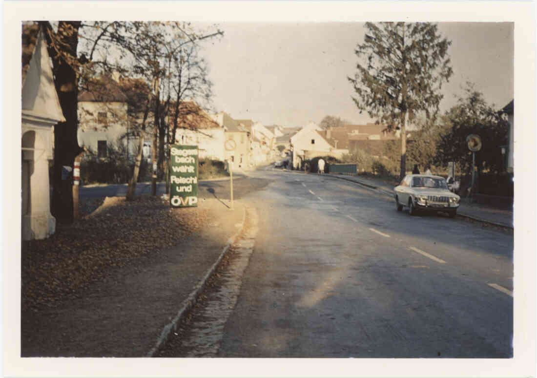 Gemeinderatswahlplaket 1967 in der Grazer Straße, Herrengasse