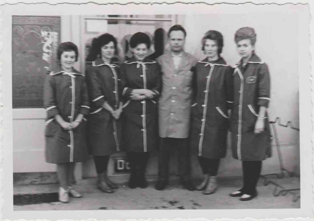 Frisier Salon Otto Kranz, das Personal vom Frisier Salon Kranz in den 60er Jahren