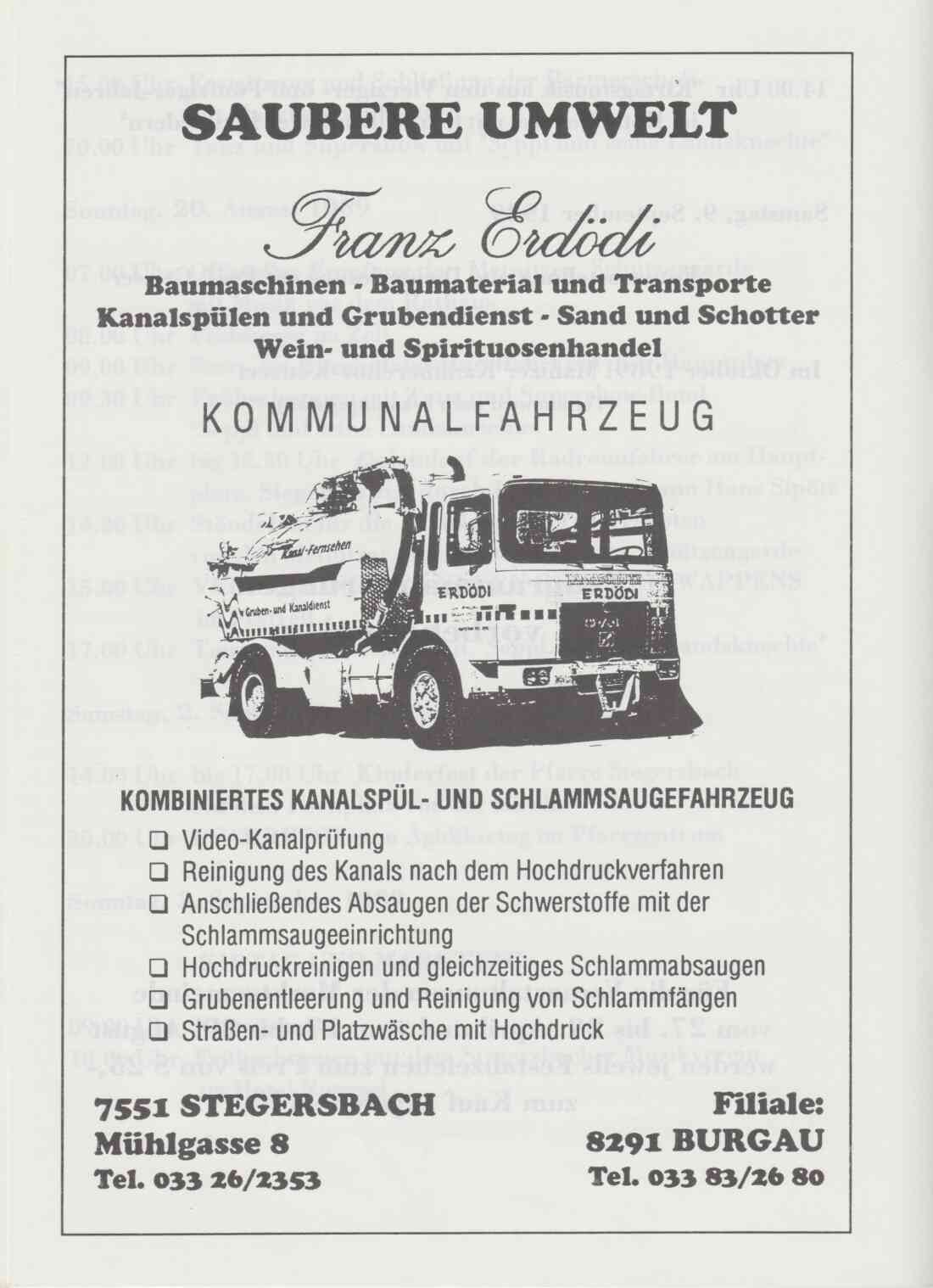 700 Jahre Stegersbach Festprogramm, Seite 13