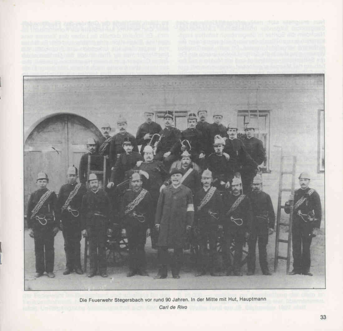 Freiwillige Feuerwehr Stegersbach 100 Jahre 1879 - 1979 Broschüre Seite 33